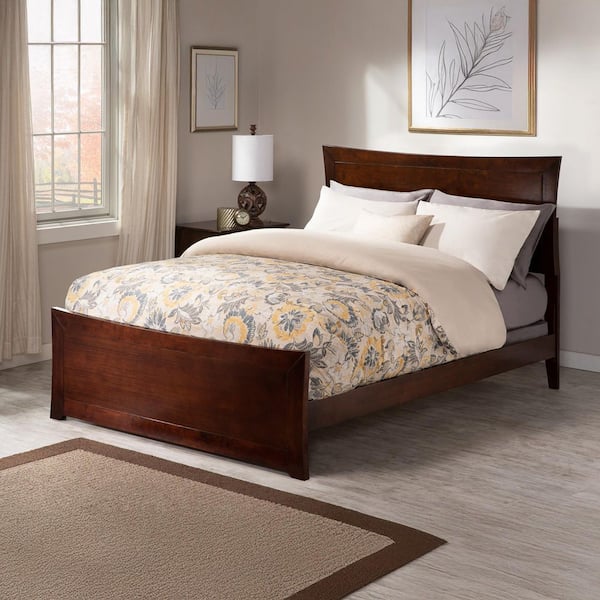 AFI Metro Full Traditional Bed with Matching Foot Board in Walnut