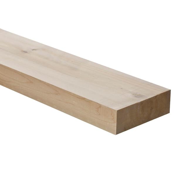 2 in. x 4 in. x 10 ft. Premium S4S Cedar Lumber