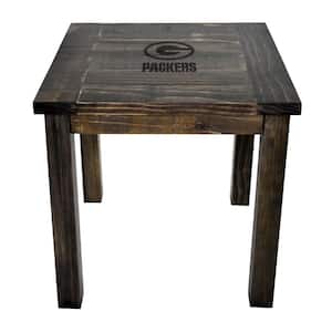 Green Bay Packers Reclaimed Side Table