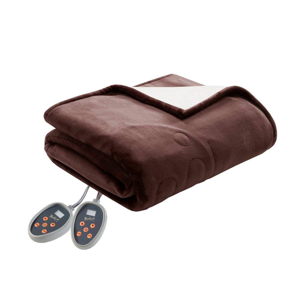 Reviews for Woolrich Heated Plush to Berber Chocolate Polyester Queen