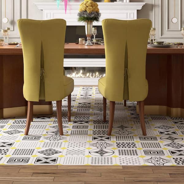 Vaudeville Octagon Deco Sombra with Taco Lima 8 in. x 8 in. Porcelain Floor and Wall Tile (11.25 sq. ft. /Case)