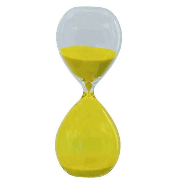 A & B Home Yellow Hourglass