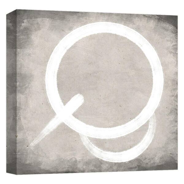 PTM Images ''Brush Curve 4'' Canvas Abstract Wall Art 15 in. x 15 in.