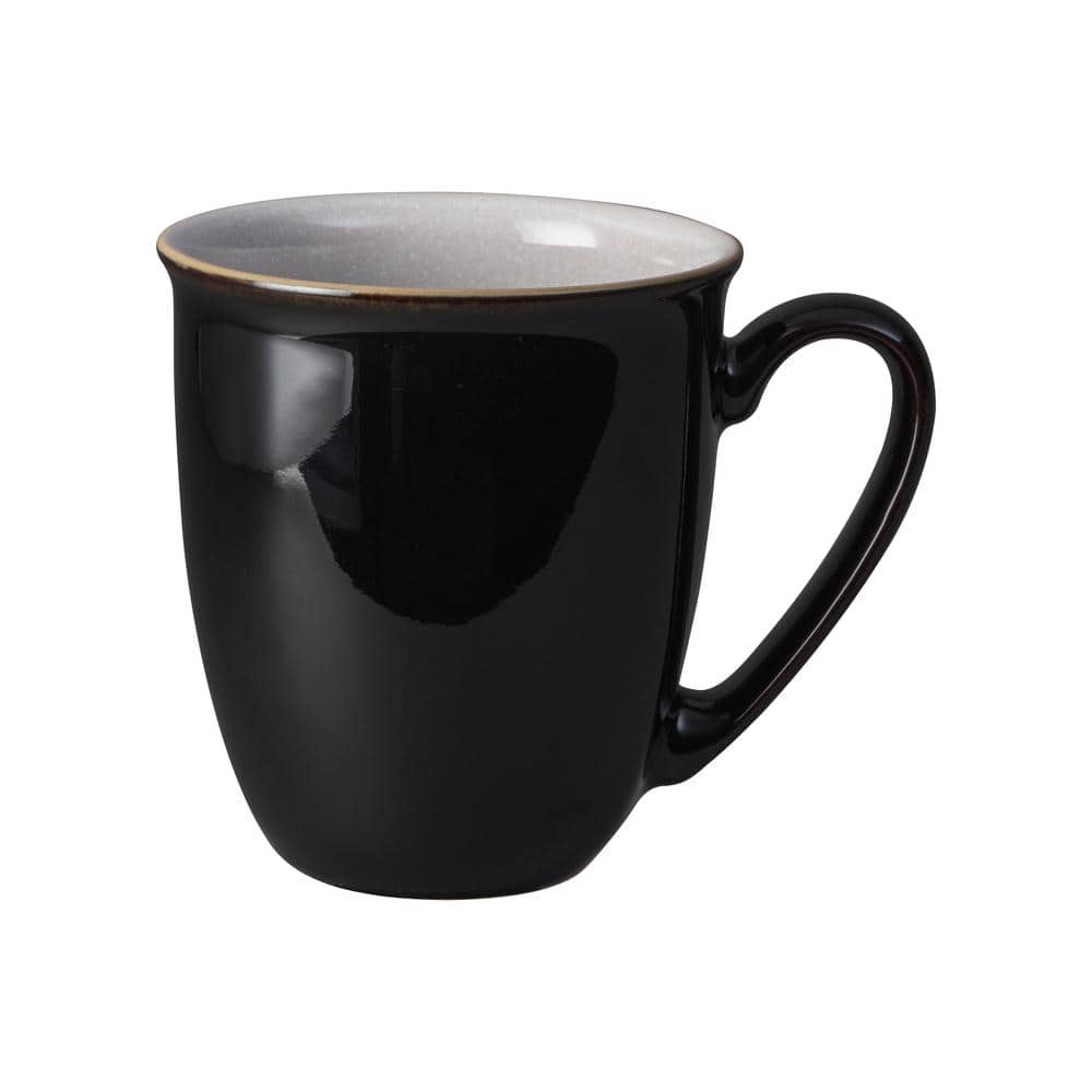 Home Basics Jumbo 22 oz. Black Ceramic Coffee Mug HDC50573 - The