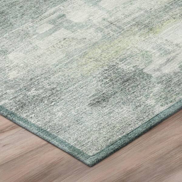 Chantille Machine Washable Indoor/Outdoor Abstract ACN2873 Teal 5 ft. x 7 ft. 6 in. Area Rug