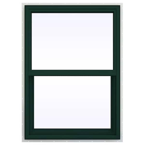 JELD-WEN 29.5 in. x 41.5 in. V-4500 Series Single Hung Vinyl Window - Green