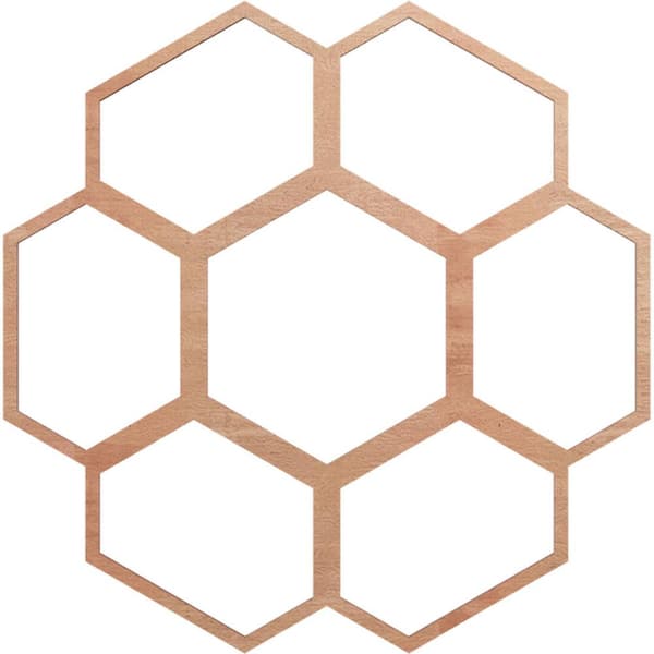 Ekena Millwork 24 in. x 8.5 in. x 0.375 in. Wood Medallion Moulding