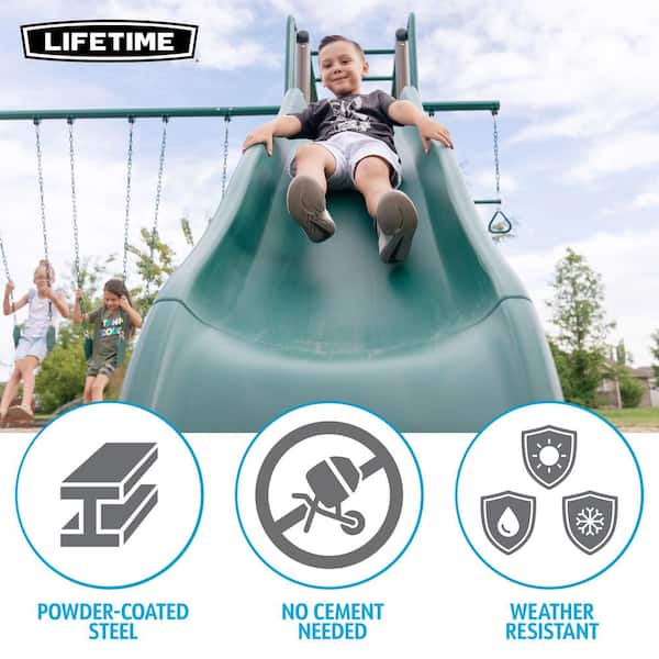Earthtone Colors Monkey Bar Adventure Swing Set