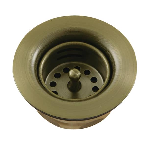 Tacoma 2-13/16 in. Bar Prep Basket Strainer Drain in Antique Brass