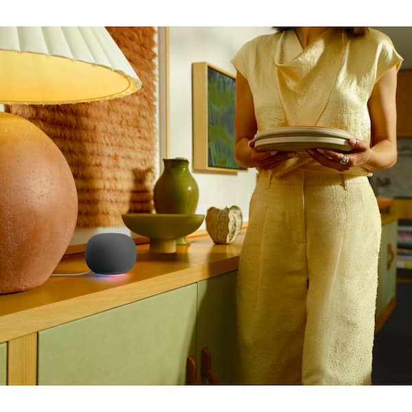 Google Home Speaker - Smart Speaker with 360° Sound and Gemini for
