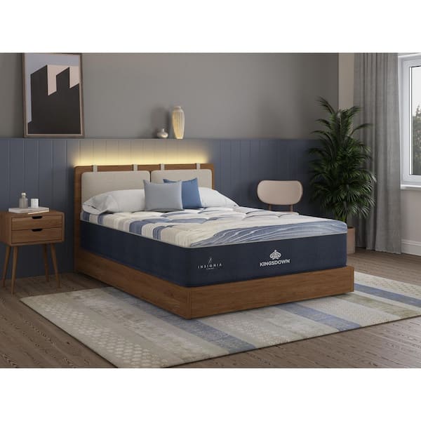 Insignia Cool Contour California King Plush 14 in. Scroll Quilt Top Hybrid Mattress