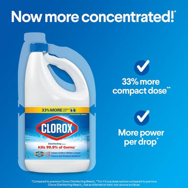 Clorox 81 oz. Concentrated Regular Disinfecting Liquid Bleach Cleaner (2-Pack)