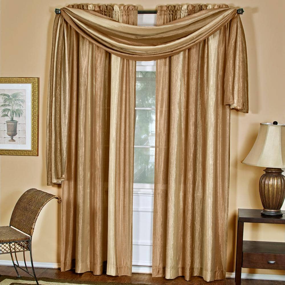 Ombre Sandstone Light-Filtering Polyester Window Panel 50" x 84"