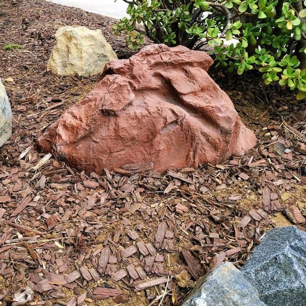 Backyard X-Scapes Beige Artificial Boulder Fake Rock 13 H x 28 W x 30 L  