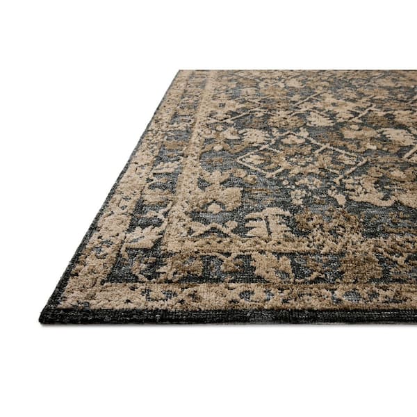 Percival Denim /Granite 7 ft. 9 in. x 9 ft. 9 in. Traditional Area Rug