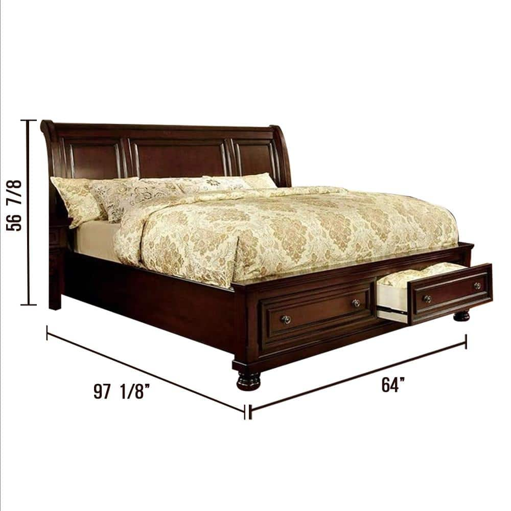 William's Home Furnishing Dark Cherry Queen Northville Bed CM7683Q-BED ...