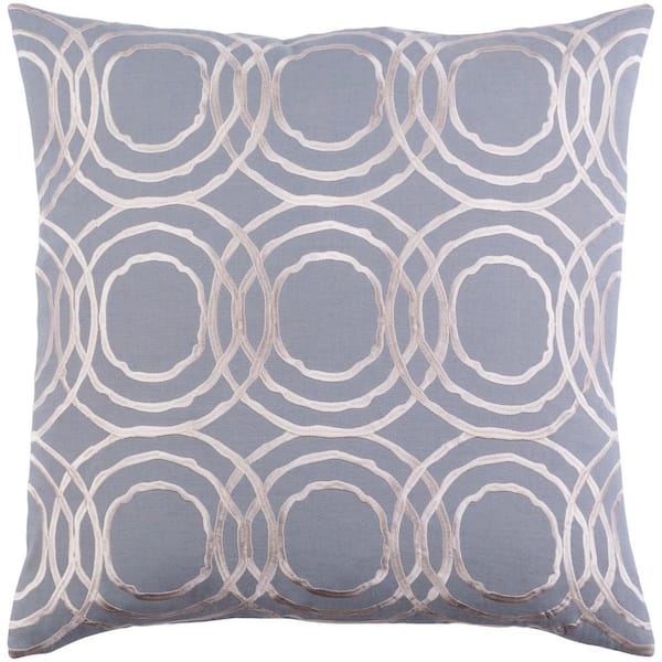 Artistic Weavers Laurian Grey Geometric Polyester 22 in. x 22 in. Throw Pillow