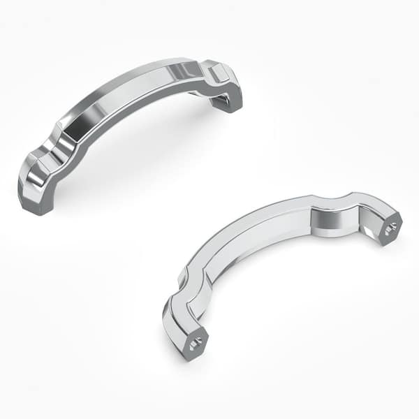 HICKORY HARDWARE Veranda 3 in. (76 mm) Chrome Finish Cabinet Pull (10-Pack)