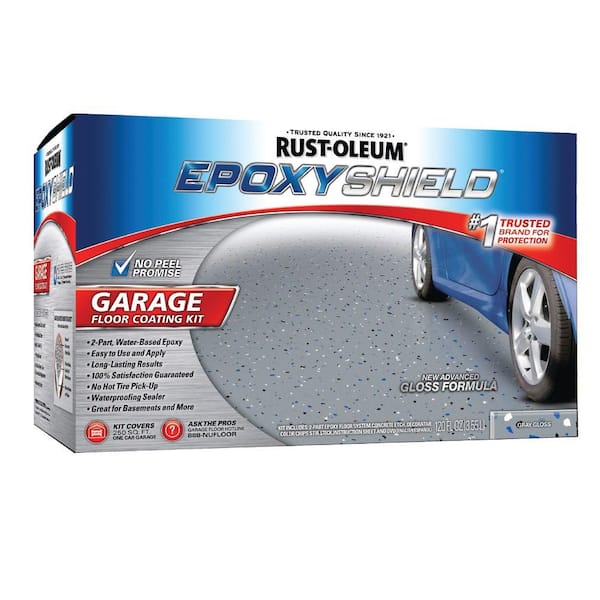 Rust-Oleum Epoxy Shield Garage 1-gal. Gloss Gray Floor Coating Kit-DISCONTINUED