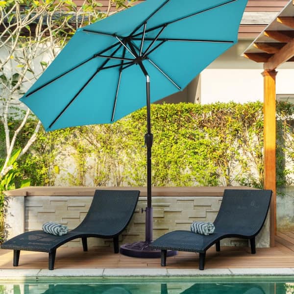 30 lb patio umbrella base US Weight lb. Pre-Filled for Table Black this robust umbrella base ensures unwavering support for your patio umbrella while boasting a design crafted for ease and convenience 30 lb. Metal (Magnesium Oxide)