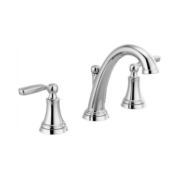 Delta Woodhurst 8 in. Widespread 2-Handle Bathroom Faucet in