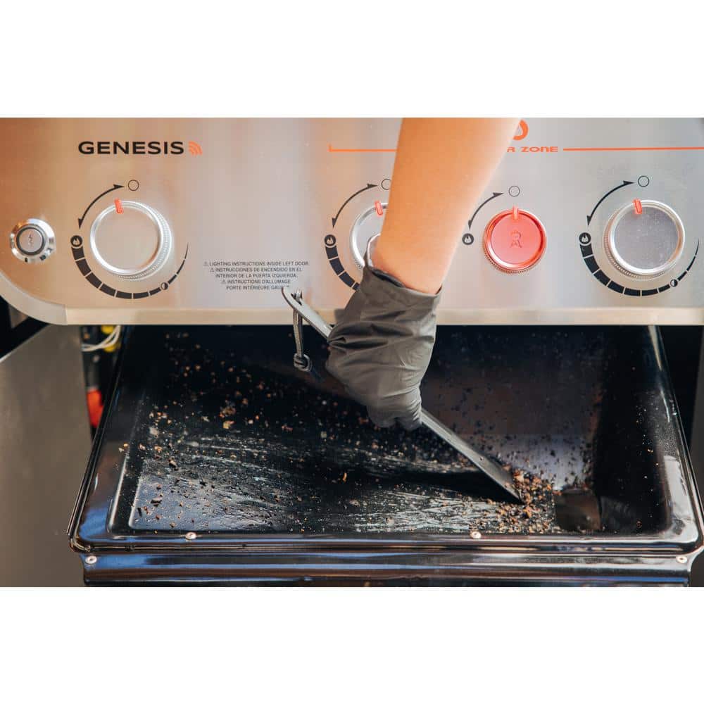 Genesis E-435 Black Liquid Propane Gas Grill with Stainless Steel Accents