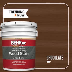 5 gal. #ST-129 Chocolate Semi-Transparent Waterproofing Exterior Wood Stain