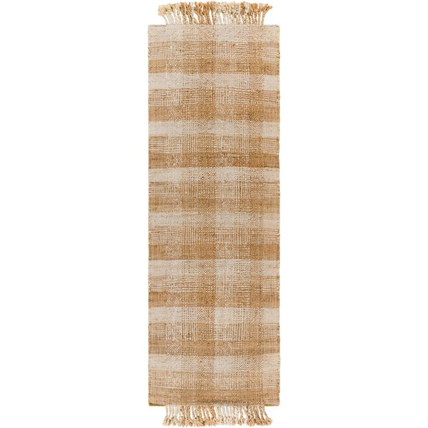 Jasmine Natural 3 ft. x 8 ft. Cottage Indoor Area Rug