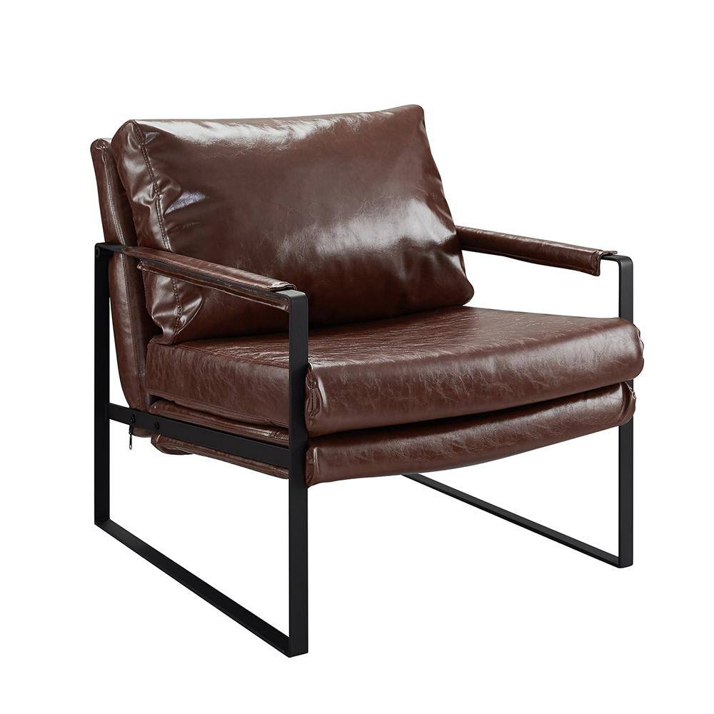 dark brown armchair