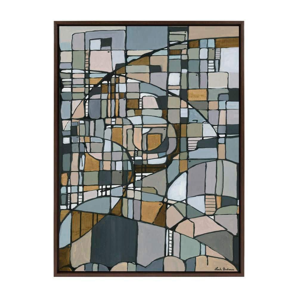 "Sylvie ""Deco Nadeau"" by Leah Nadeau Abstract Framed Art Print 38 in. x 28 in." price history on PriceWatchPro