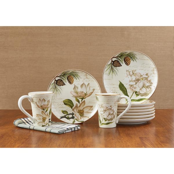 Wintertime Multicolor Salad Plate (Set of 4)