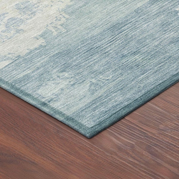 Chantille Machine Washable Indoor/Outdoor Abstract ACN2372 Sky 9 ft. x 12 ft. Area Rug