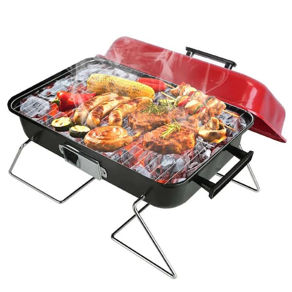 Portable Barbecue Smoker Charcoal Grill Outdoor Tabletop Grill