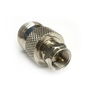 75 OHM N Male to F Male Adapter (2-Pack)