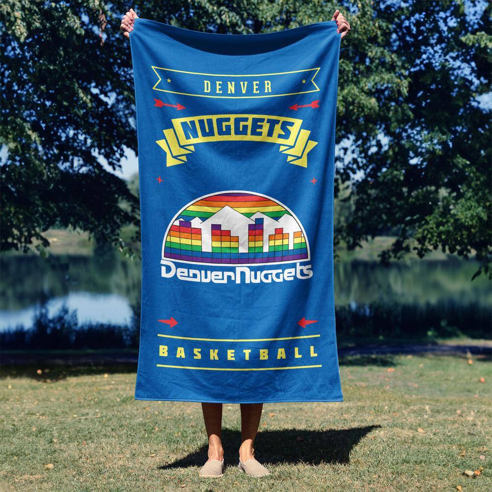 Denver Nuggets Blue Cotton Polyester Beach Towel 30x60 Inches
