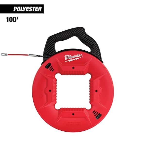 Milwaukee 100 ft. Polyester Fish Tape with Flexible Metal Leader