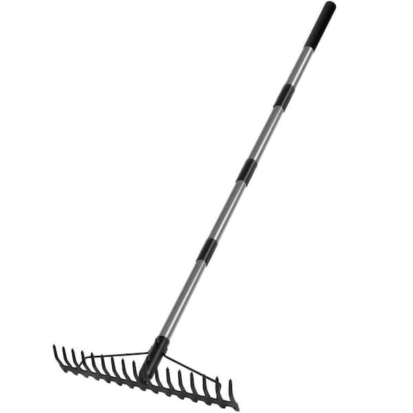 63 in. Steel Handle 17-Tine Bow Rake