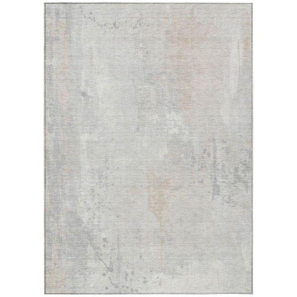 Chantille Machine Washable Indoor/Outdoor Abstract ACN1840 Ivory 9 ft. x 12 ft. Accent Rug