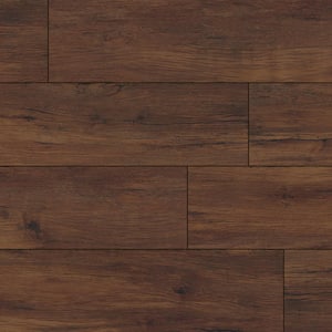 Antique Mahogany 12 MIL x 9 in. x 60 in. Waterproof Click Lock Luxury Vinyl Plank Flooring (22.44 sq. ft./case)