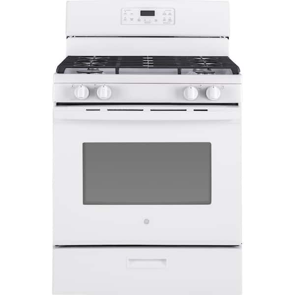GE 30 in. 5.0 cu. ft. Gas Range in White