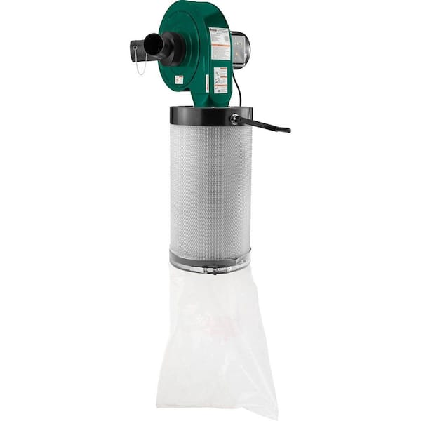 Grizzly Industrial 1-1/2 HP Wall-Mount Dust Collector with Canister Filter  G0944 The Home Depot