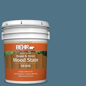 5 gal. #SC-107 Wedgewood Solid Color House and Fence Exterior Wood Stain