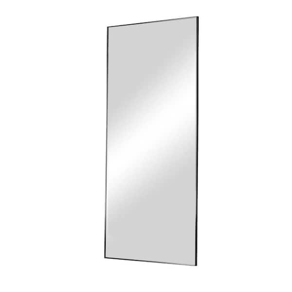 16 in. W x 51 in. H Rectangular Aluminum Framed Wall Mount or Floor ...