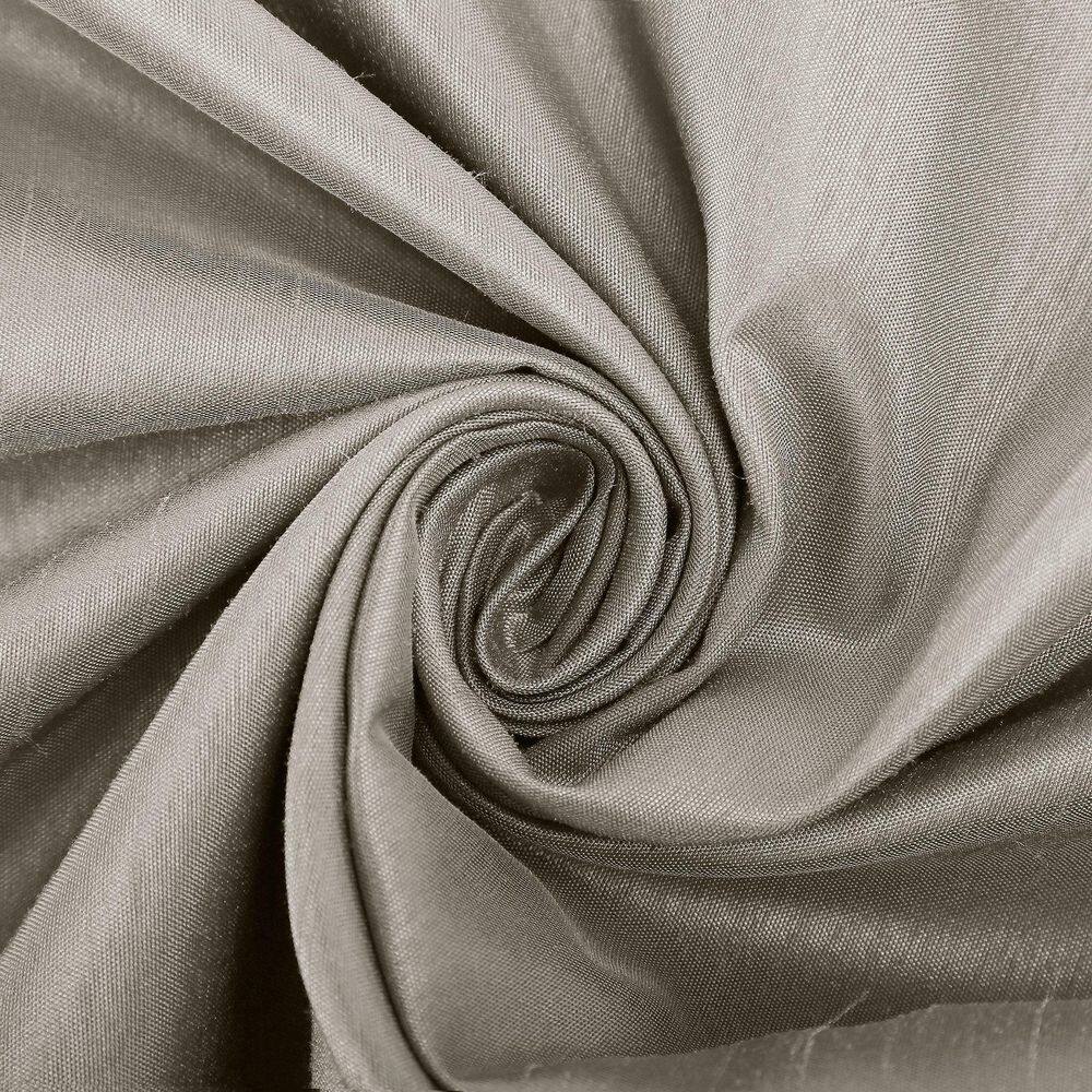 Stone Faux Silk Blackout Back Tab Curtain Panel, 50" x 84"