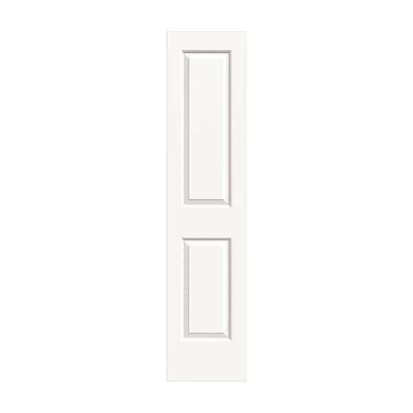 JELD-WEN 18 in. x 80 in. Carrara 2 Panel No Bore Solid Core White Painted Molded Composite Interior Door Slab