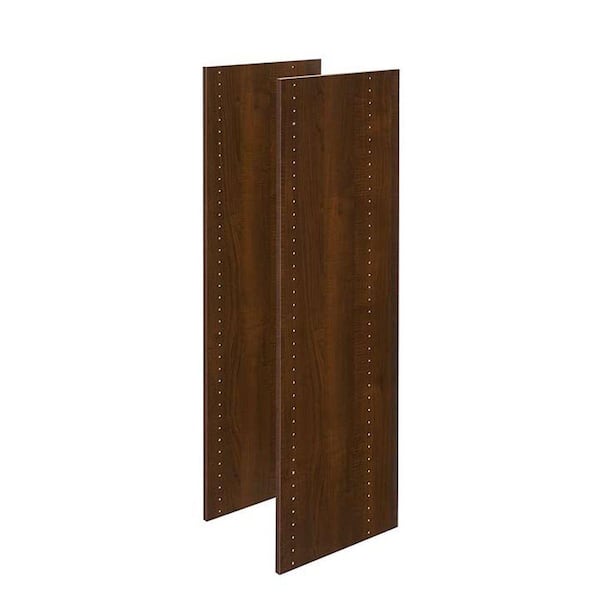 Closet Evolution 14 in. x 48 in. Espresso Wood Vertical Panels (2-Pack)