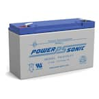 Power-Sonic 6-Volt 12 Ah Sealed Lead Acid (SLA) Rechargeable Battery PS ...