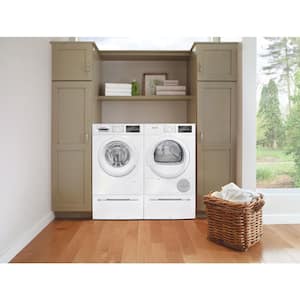 15 in. Laundry Pedestal in White with Storage Drawer for Washer