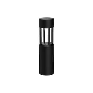 Novato 24 in. 1-Light 24-Watt Black 120-Volt 2500 Lumens Hardwired Integrated LED Exterior Landscape Bollard