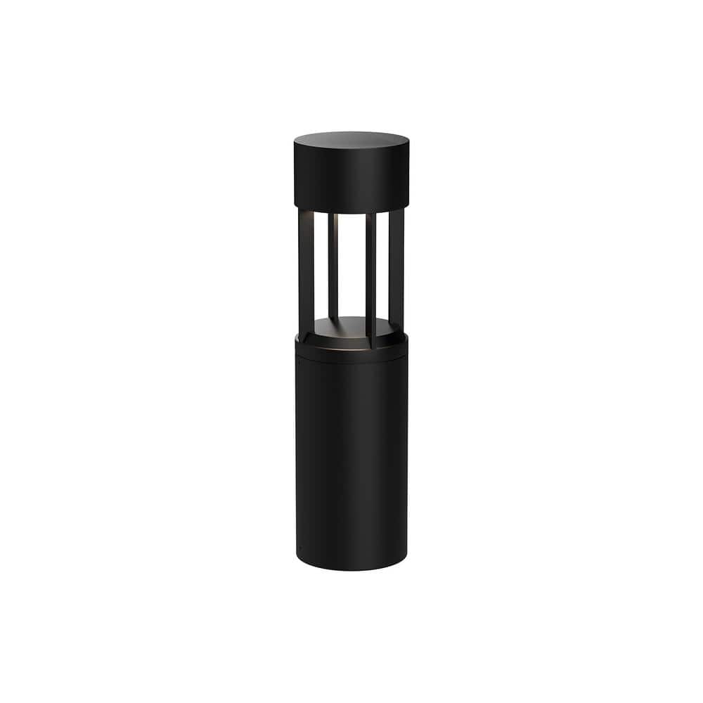 Novato 24 in. 1-Light 24-Watt Black 120-Volt 2500 Lumens Hardwired Integrated LED Exterior Landscape Bollard price history on PriceWatchPro